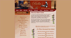 Desktop Screenshot of bellascafe.com