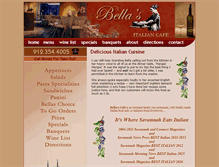 Tablet Screenshot of bellascafe.com